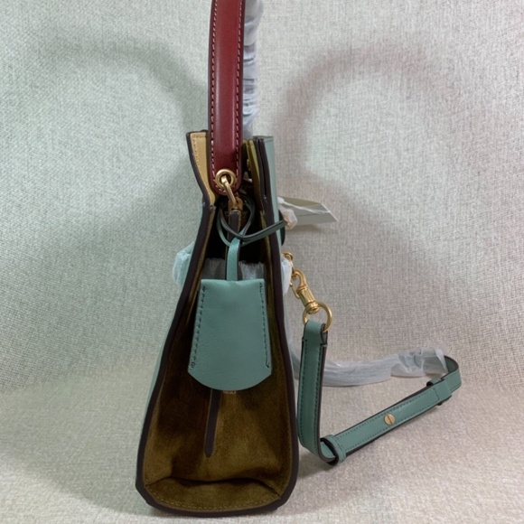 NEW Tory Burch Lee Radziwill Double Small Rivulet Leather Shoulder Bag/Satchel - Picture 4 of 14